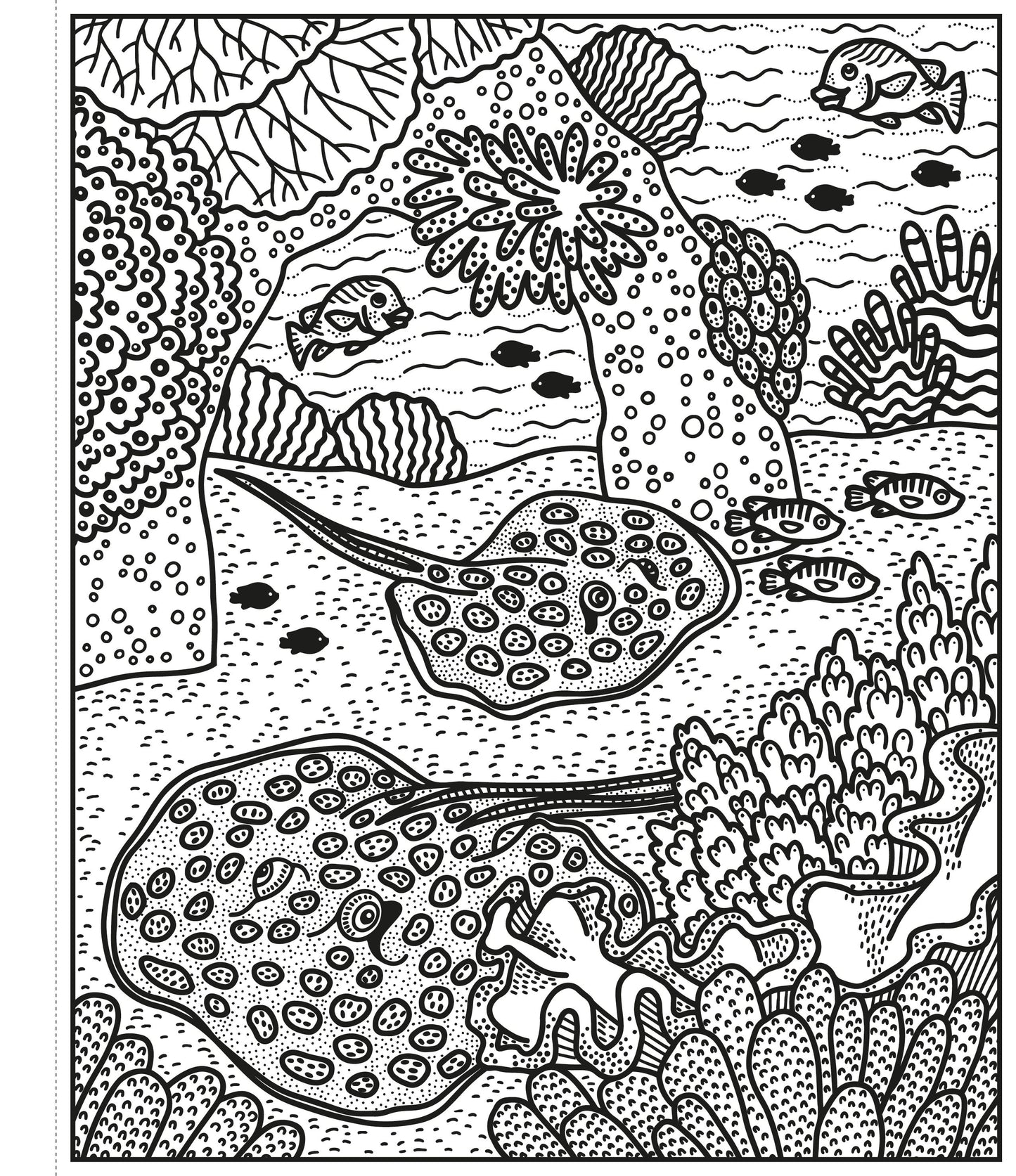 Carte pictură cu apă - Magic Painting Coral Reef, Usborne