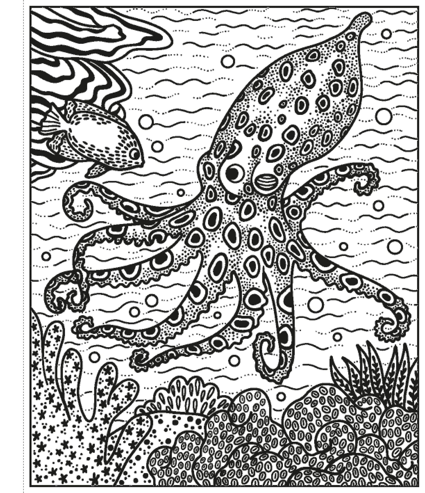 Carte pictură cu apă - Magic Painting Coral Reef, Usborne
