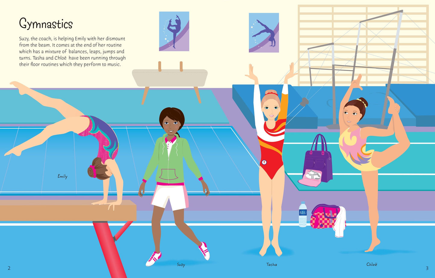 Carte stickere - Sticker Dolly Dressing  Sports, Usborne