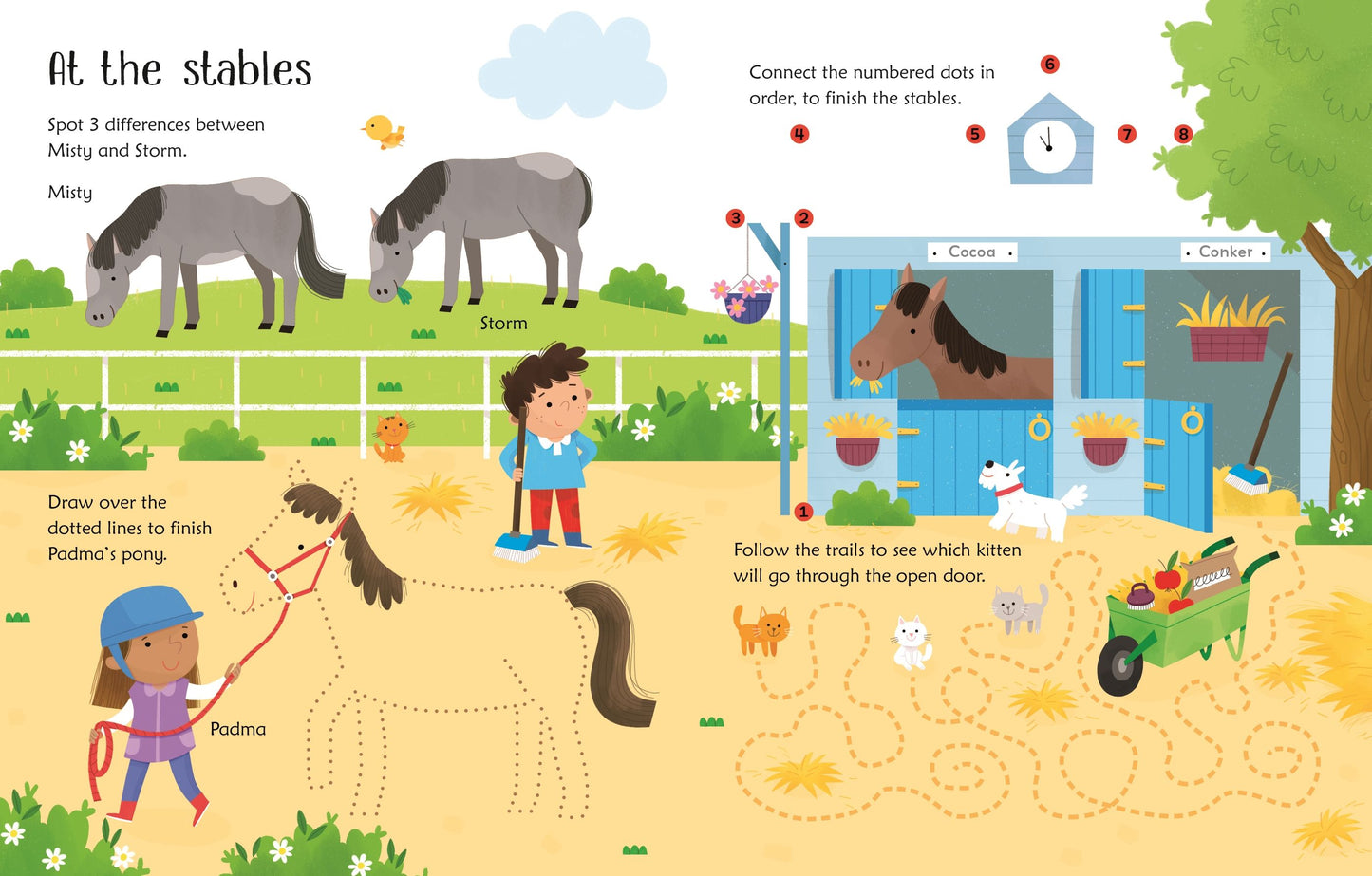 Carte educativa de activitatii - Wipe-Clean Pet Activities, Usborne, 3 ani+