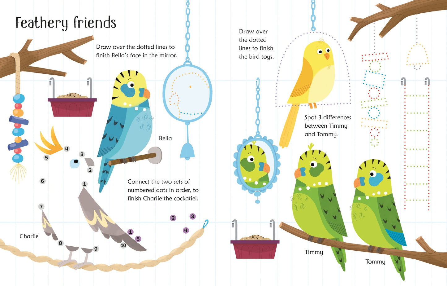 Carte educativa de activitatii - Wipe-Clean Pet Activities, Usborne, 3 ani+