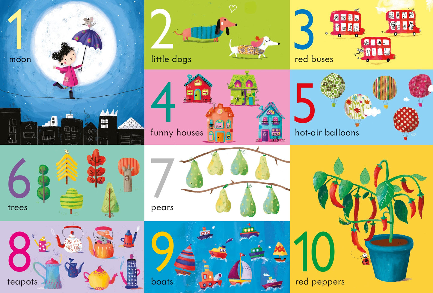 Set puzzle si carte - Book and Jigsaw Numbers, Usborne