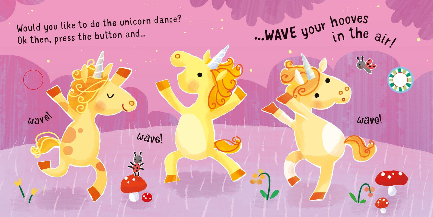 Carte cu sunete - Dance with the Unicorns, Usborne, 1 an+