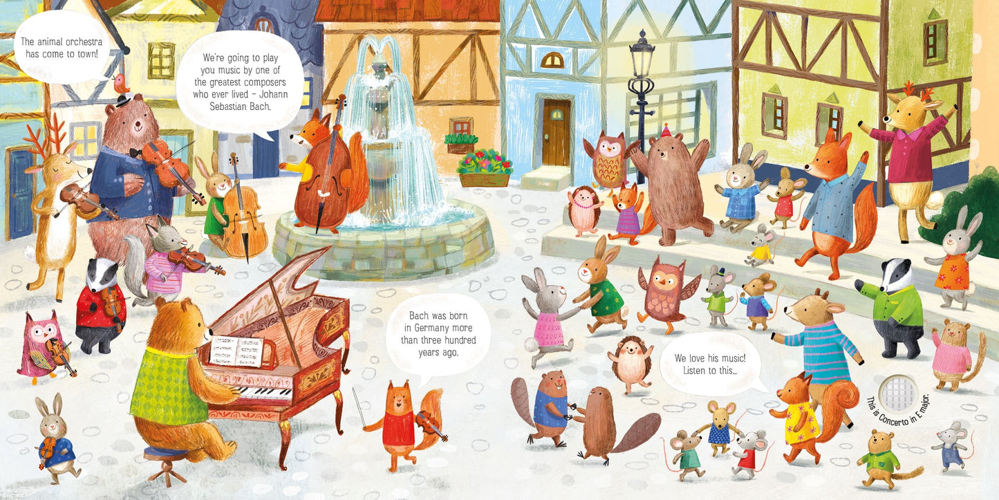 Carte muzicala - The Animal Orchestra Plays Bach, Usborne