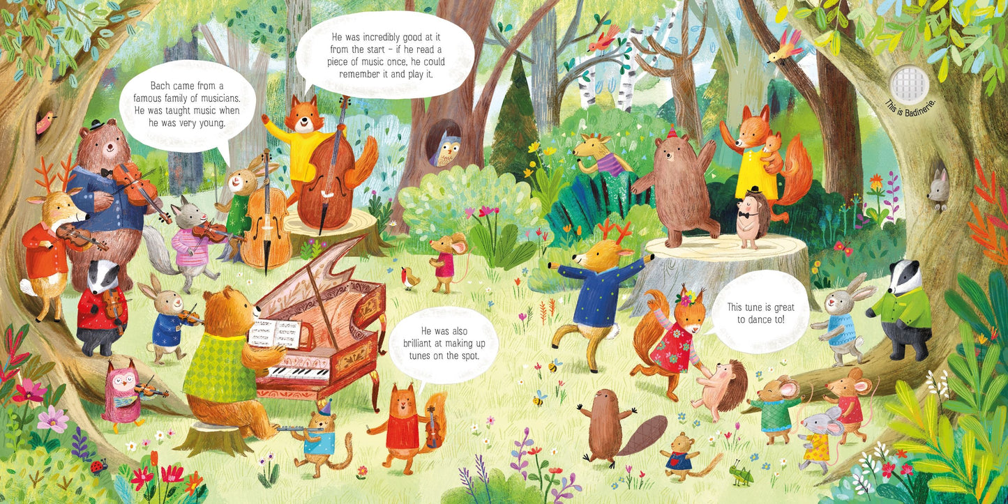 Carte muzicala - The Animal Orchestra Plays Bach, Usborne