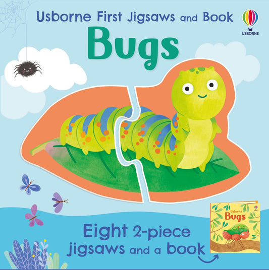 Set puzzle si carte - Usborne First Jigsaws: Bugs, Usborne