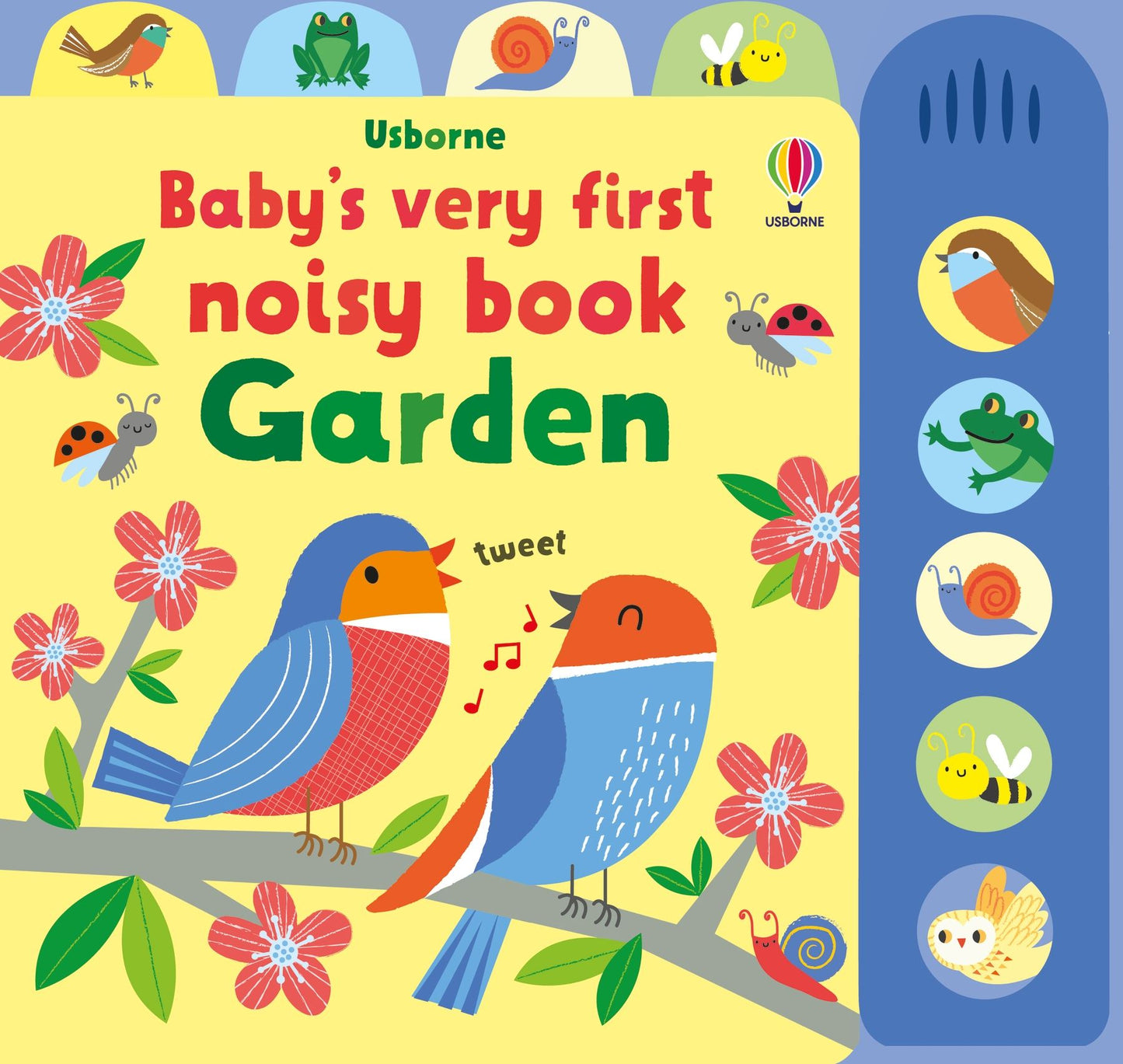 Carte sunete - Baby's Very First Noisy Book Garden, Usborne, 10 luni+
