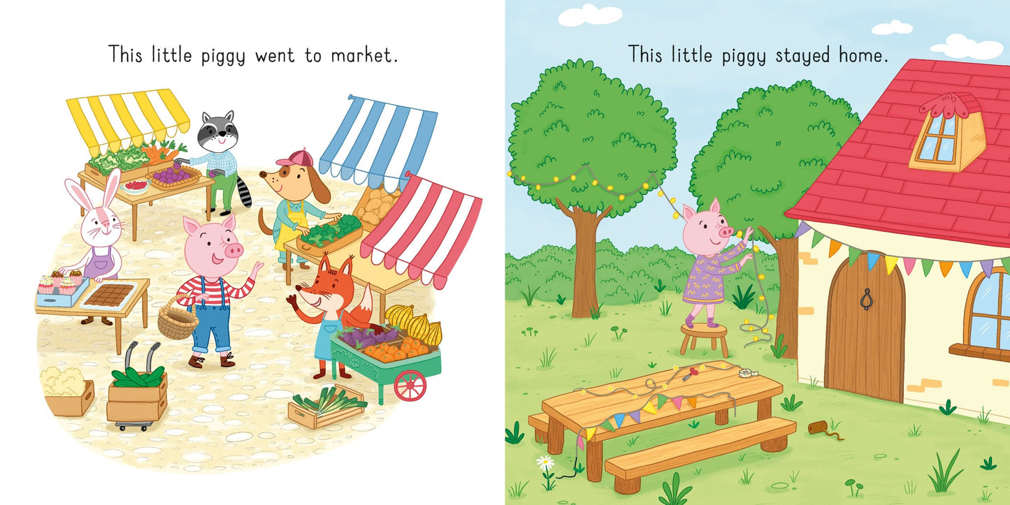 Carte copii - This little piggy went to market, Usborne, 2 ani+