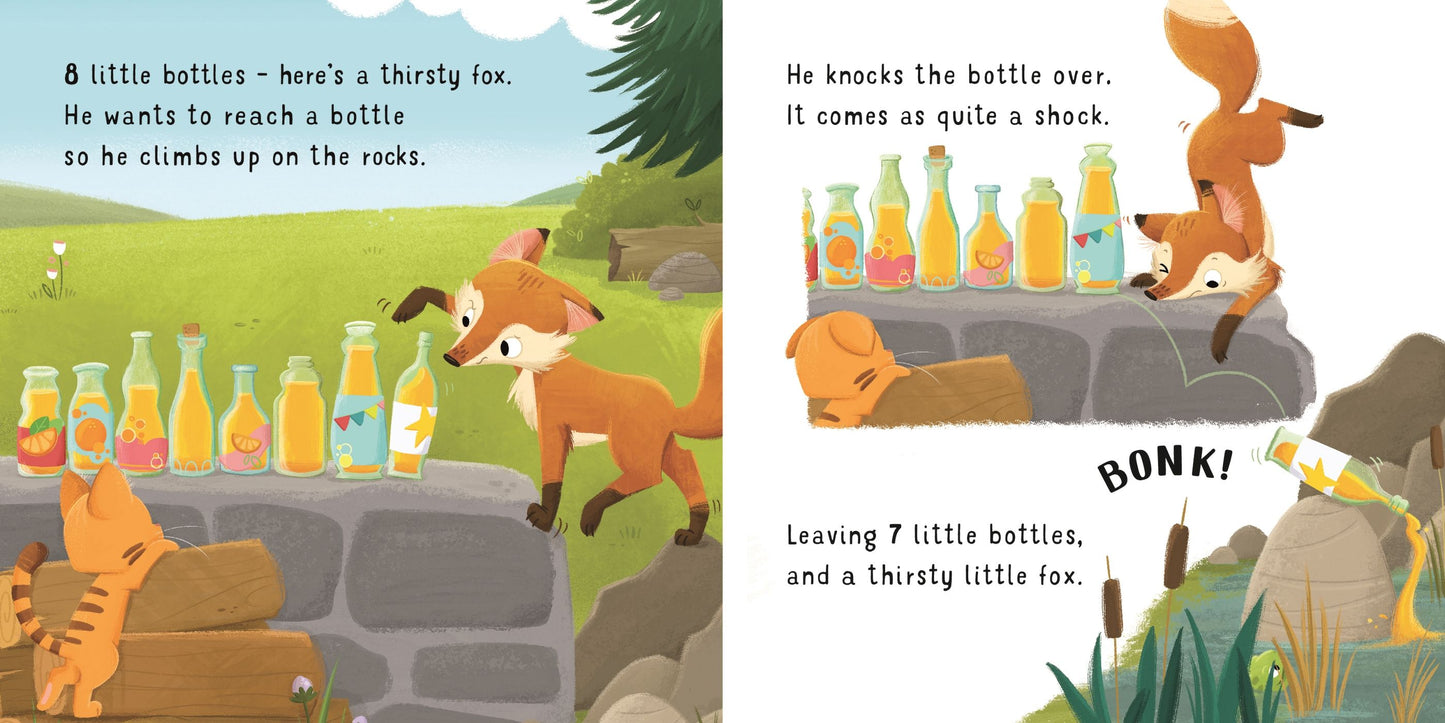 Carte copii - Ten Little Bottles Sitting On The Wall, Usborne