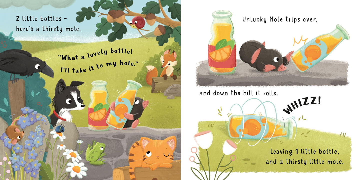 Carte copii - Ten Little Bottles Sitting On The Wall, Usborne