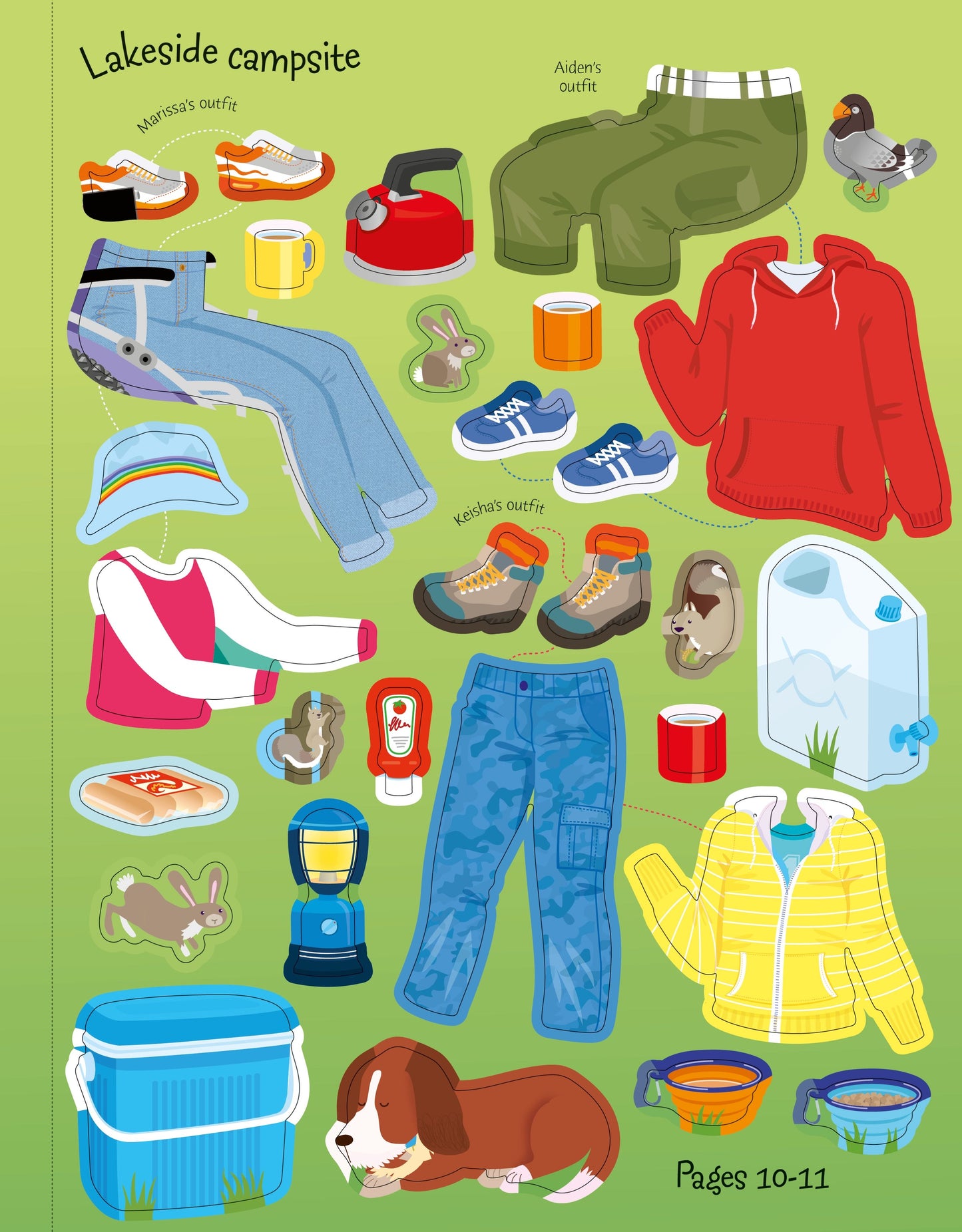 Carte stickere - Sticker Dolly Dressing  Countryside, Usborne