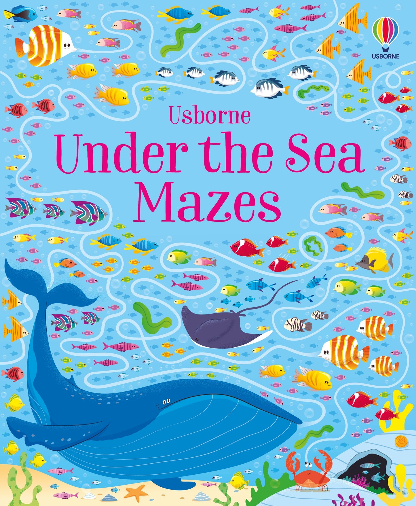 Set puzzle si carte - Book And Jigsaw Under The Sea Maze, Usborne