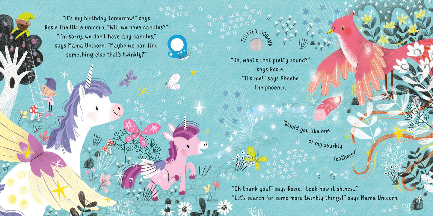 Carte sunete si luminite - Lights and Sounds Unicorns, Usborne