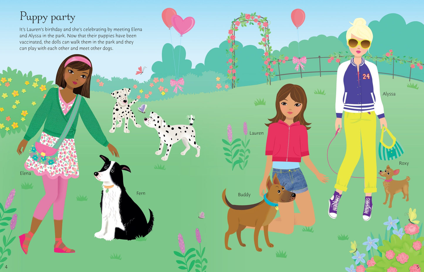 Carte stickere - Sticker Dolly Dressing  Dogs And Puppies, Usborne