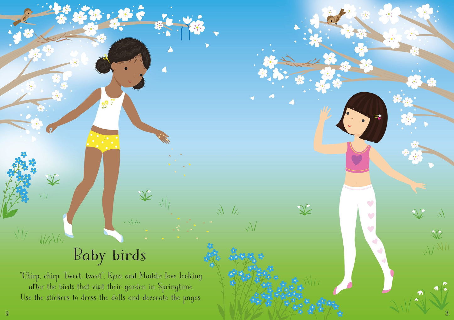 Carte stickere - Little Sticker Dolly Dressing Easter, Usborne