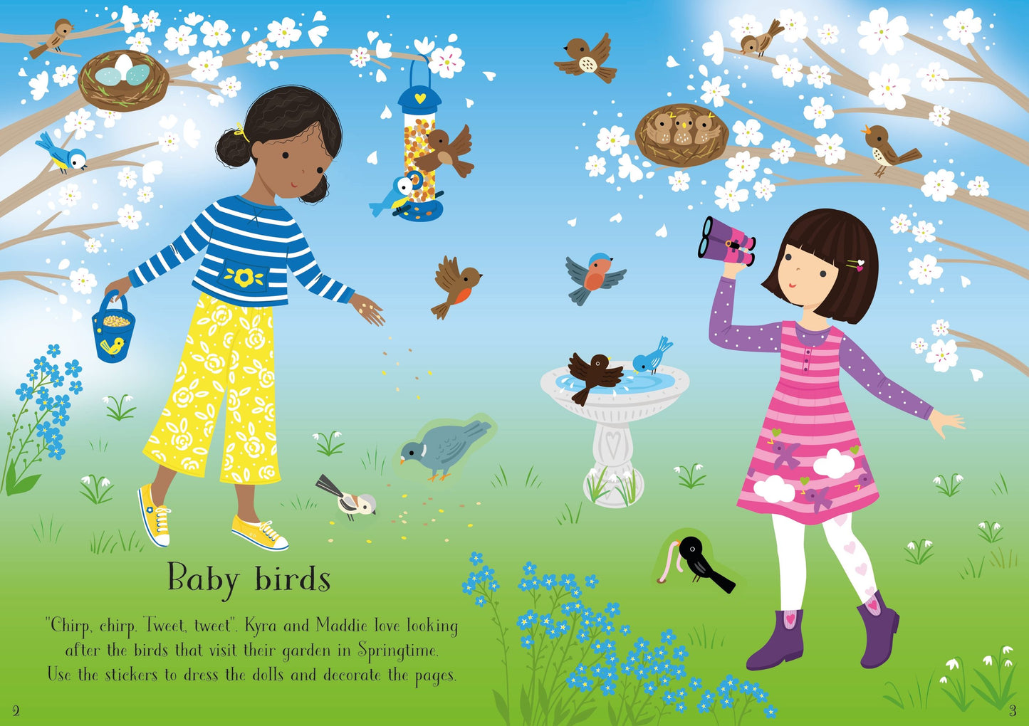 Carte stickere - Little Sticker Dolly Dressing Easter, Usborne