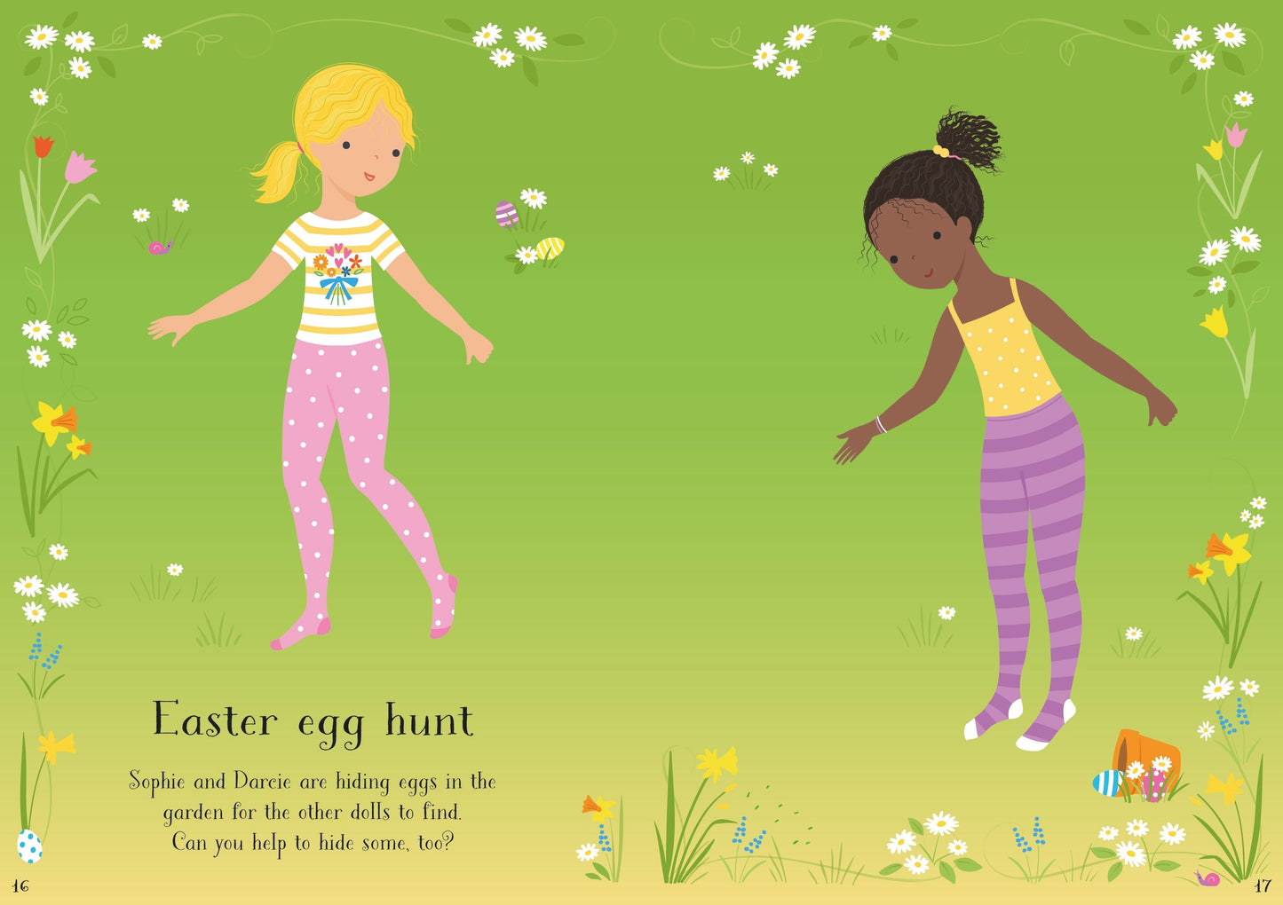 Carte stickere - Little Sticker Dolly Dressing Easter, Usborne