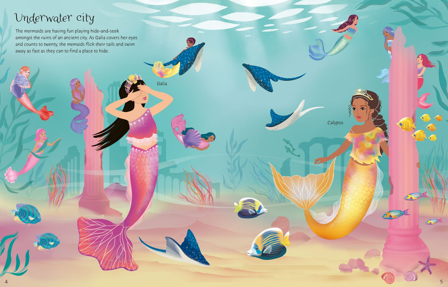 Carte stickere - Sticker Dolly Dressing  Mermaid Kingdom, Usborne