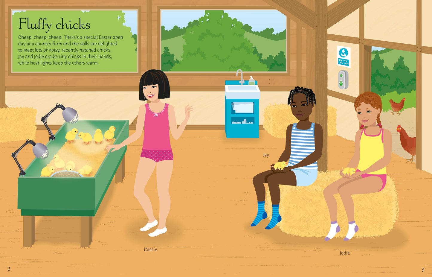 Carte stickere - Sticker Dolly Dressing Easter, Usborne