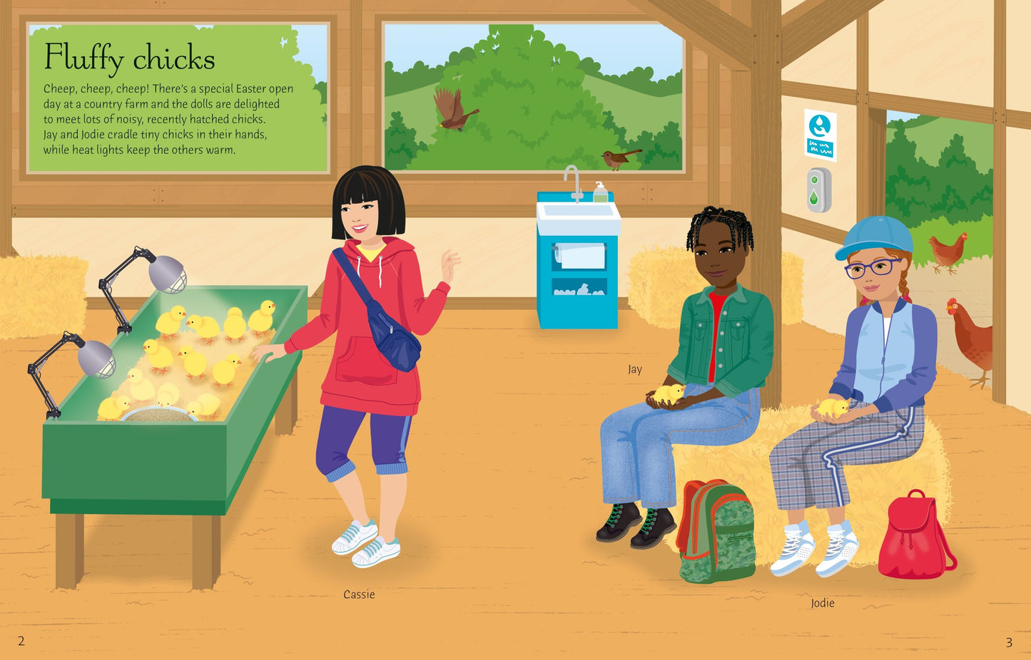 Carte stickere - Sticker Dolly Dressing Easter, Usborne