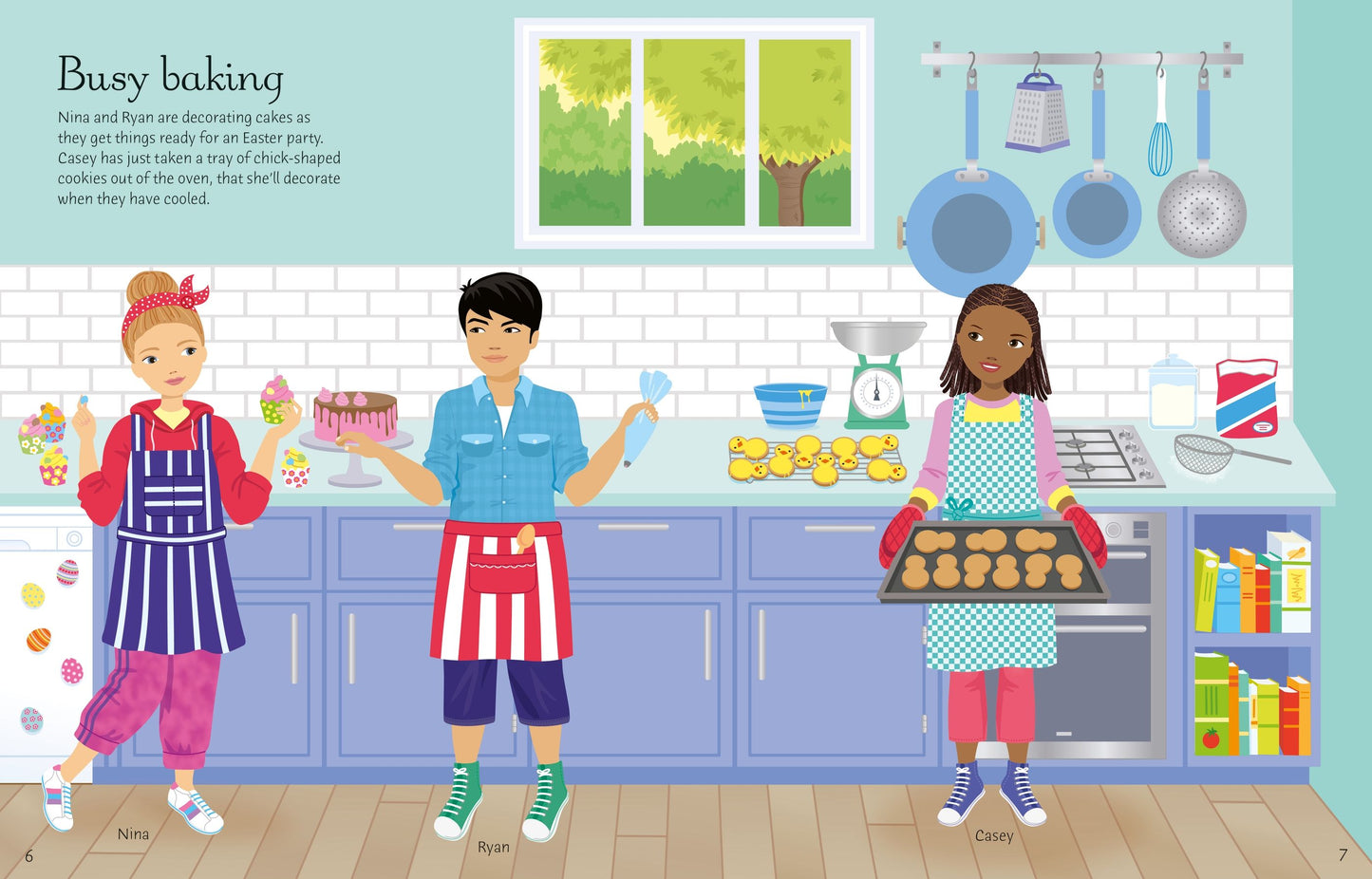 Carte stickere - Sticker Dolly Dressing Easter, Usborne