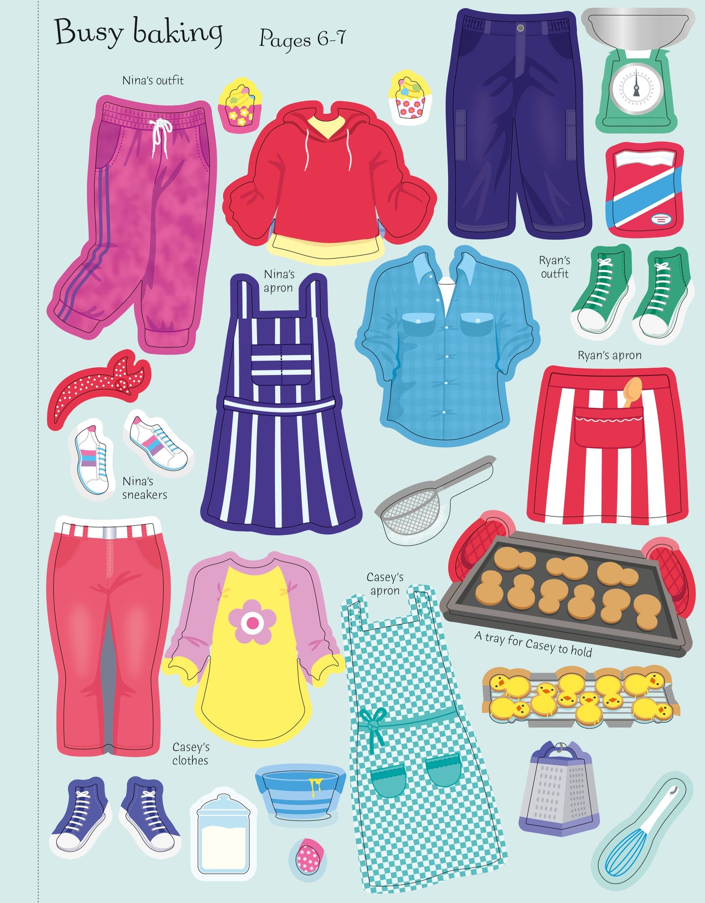 Carte stickere - Sticker Dolly Dressing Easter, Usborne