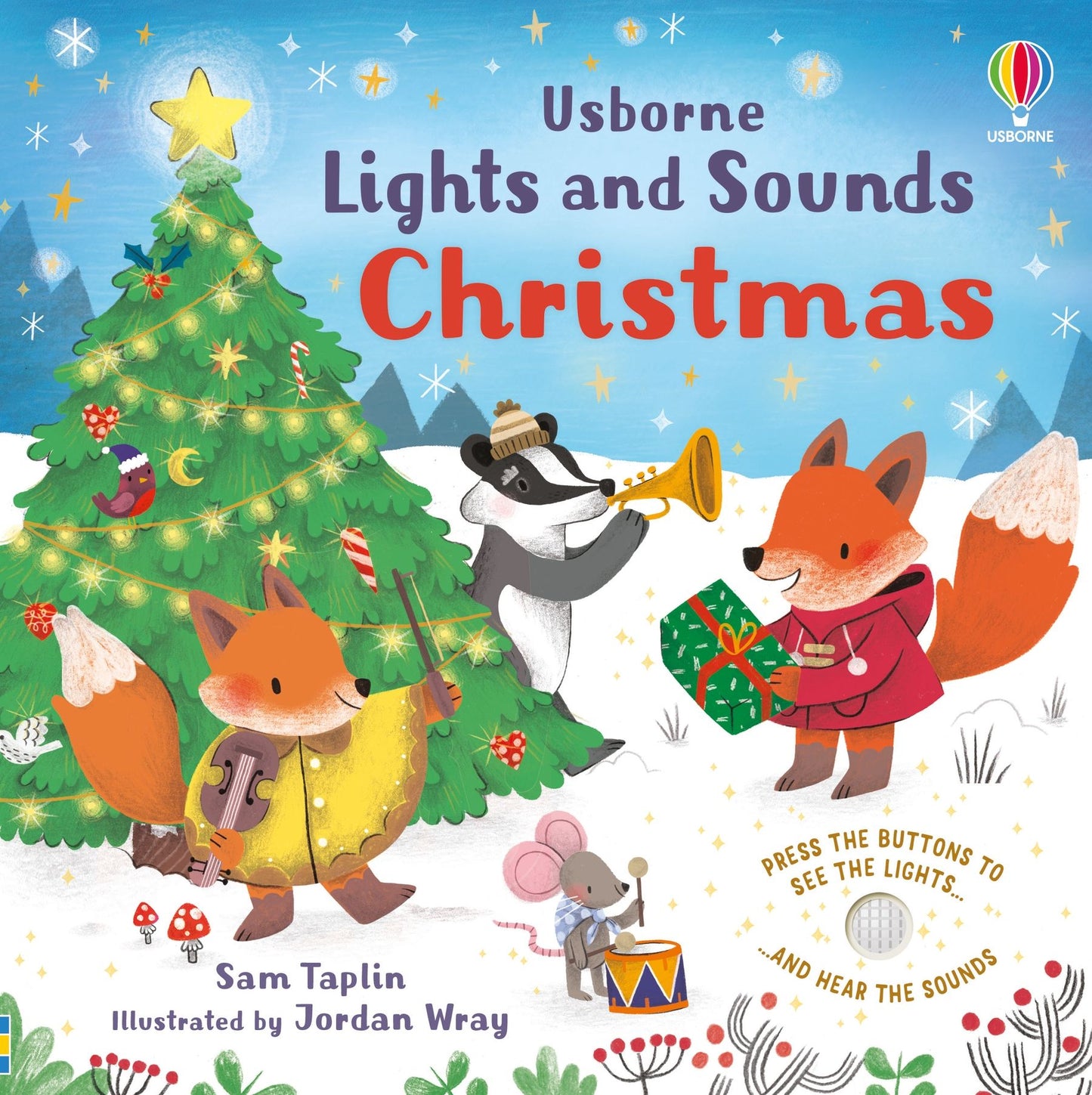 Carte cu sunete - Lights And Sounds Christmas, Usborne