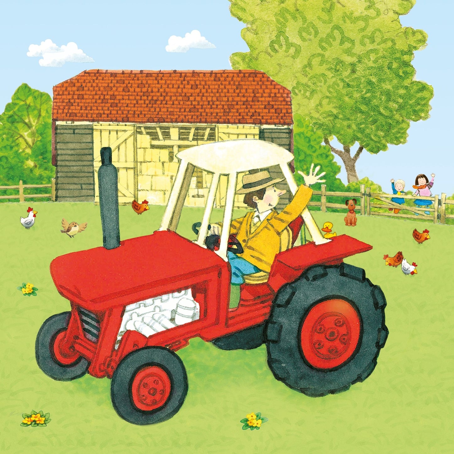Set puzzle si carte - Poppy and Sam's Book and 3 Jigsaws: Tractors, Usborne