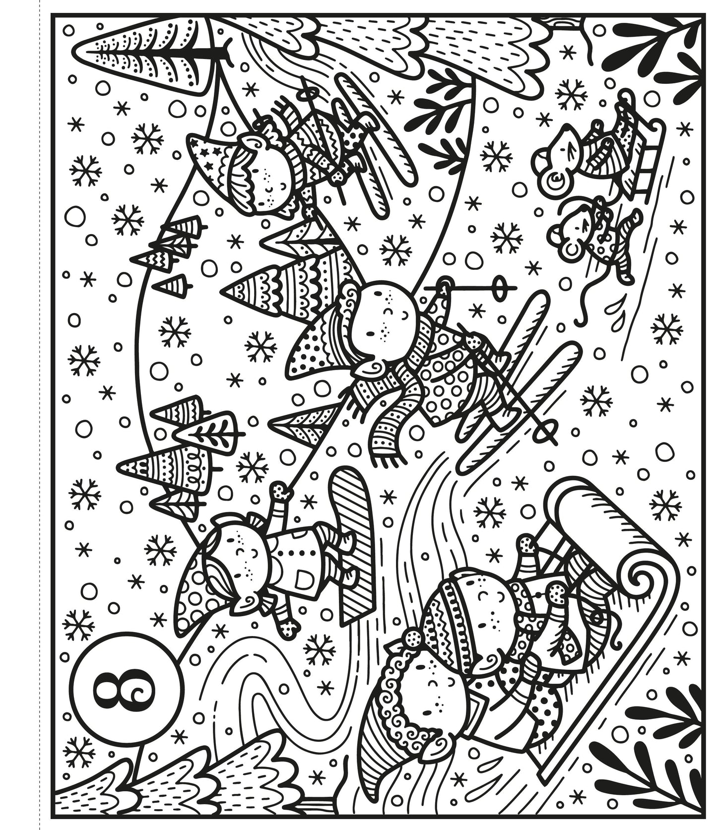 Carte pictura cu apa - Magic Painting Countdown To Christmas, Usborne