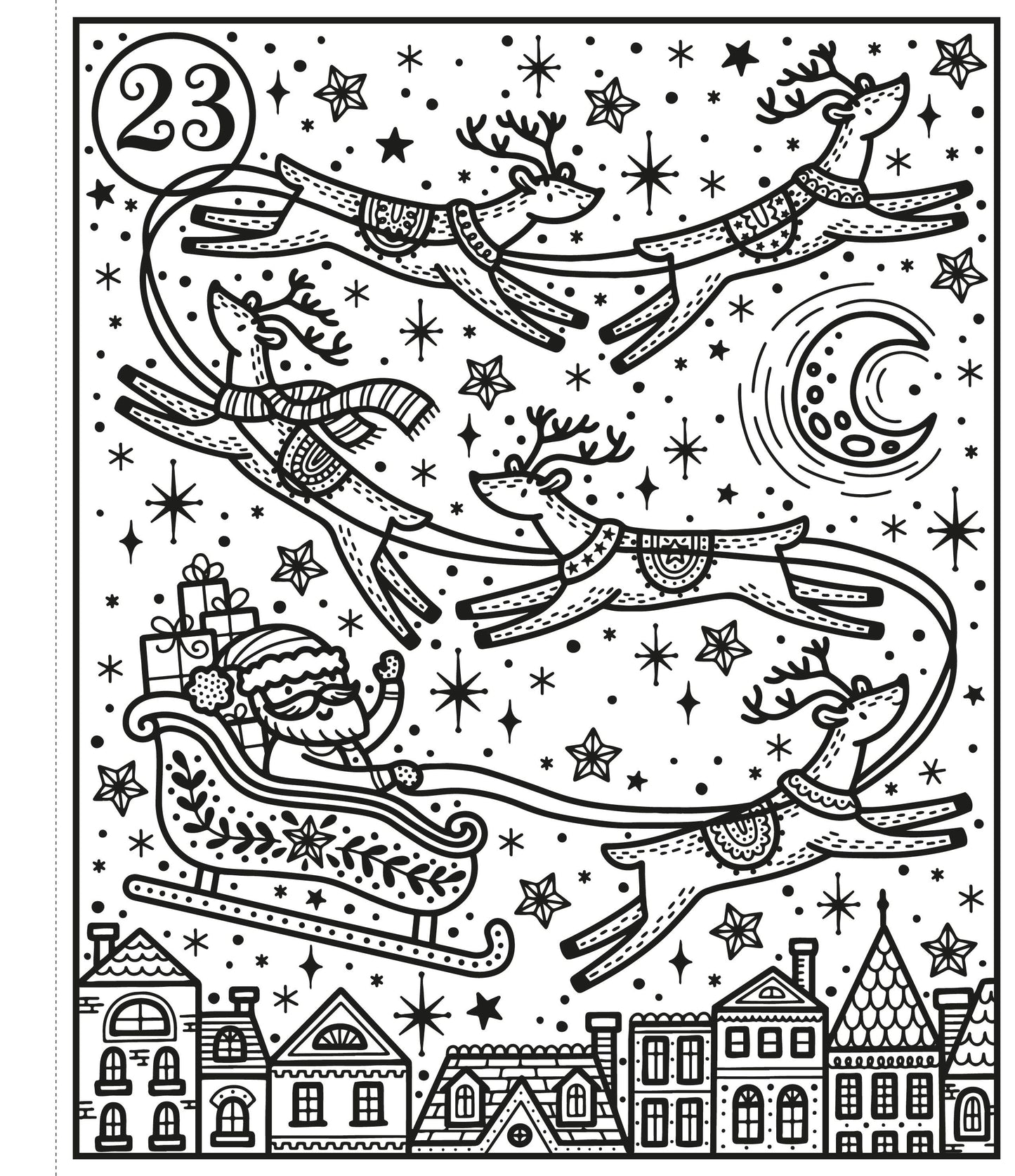 Carte pictura cu apa - Magic Painting Countdown To Christmas, Usborne