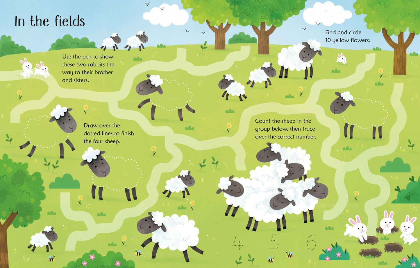 Carte educativa de activitati - Wipe-Clean Easter Activities, Usborne