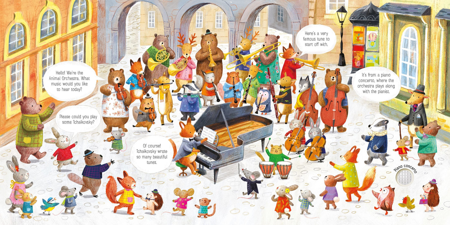 Carte muzical? - The Animal Orchestra Plays Tchaikovsky, Usborne