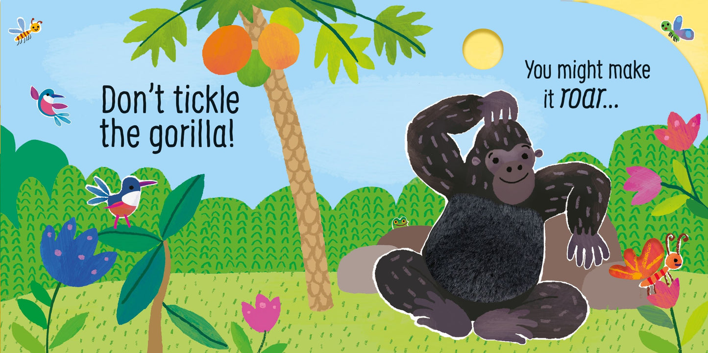 Carte senzoriala cu sunete - Don't Tickle the Gorilla!, Usborne