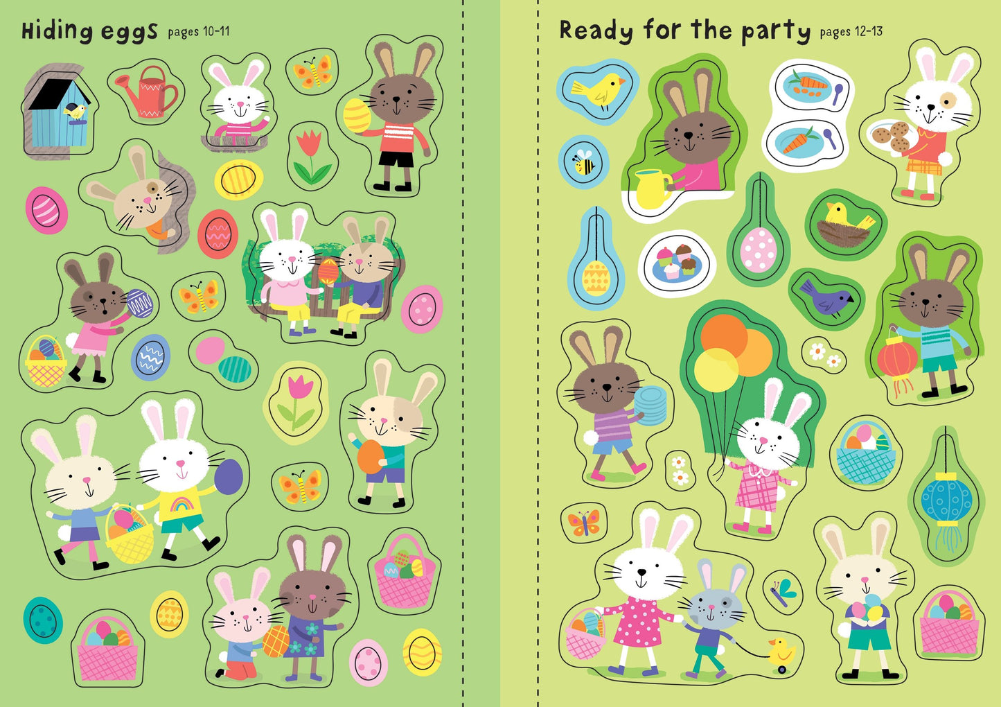 Carte stickere - Little First Sticker Book Easter Bunnies, Usborne