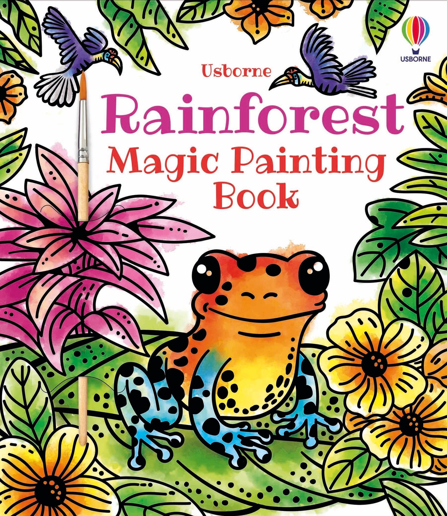 Carte pictura cu apa - Rainforest Magic Painting Book, Usborne