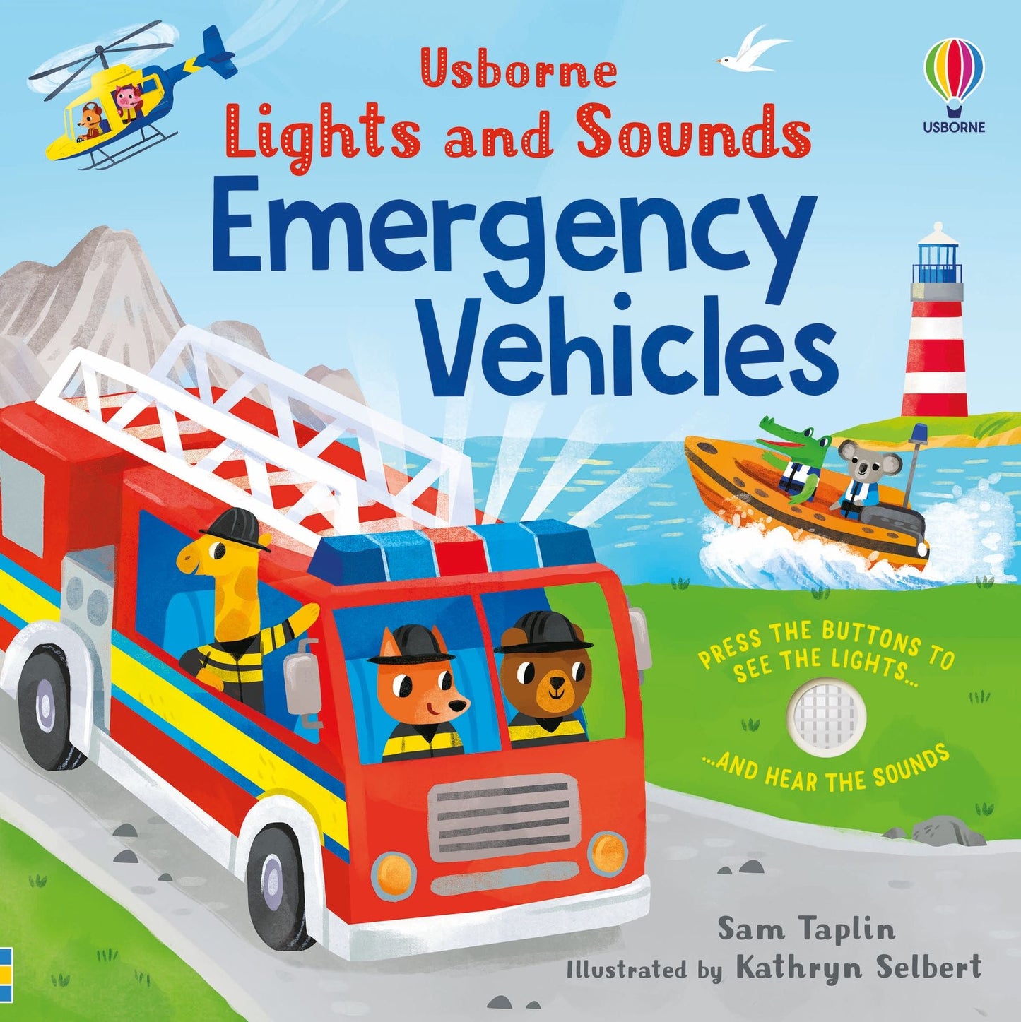 Carte sunete - Vehicule de urgență cu lumini și sunete, Usborne