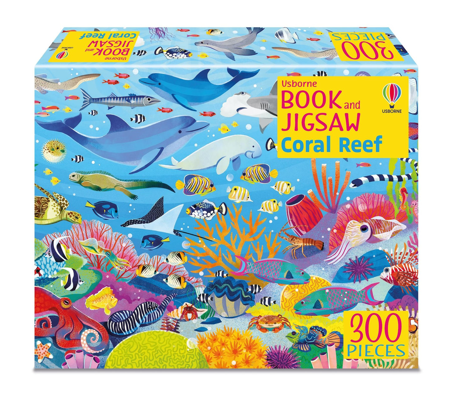 Set puzzle si carte - Usborne Book and Jigsaw Coral Reef, Usborne
