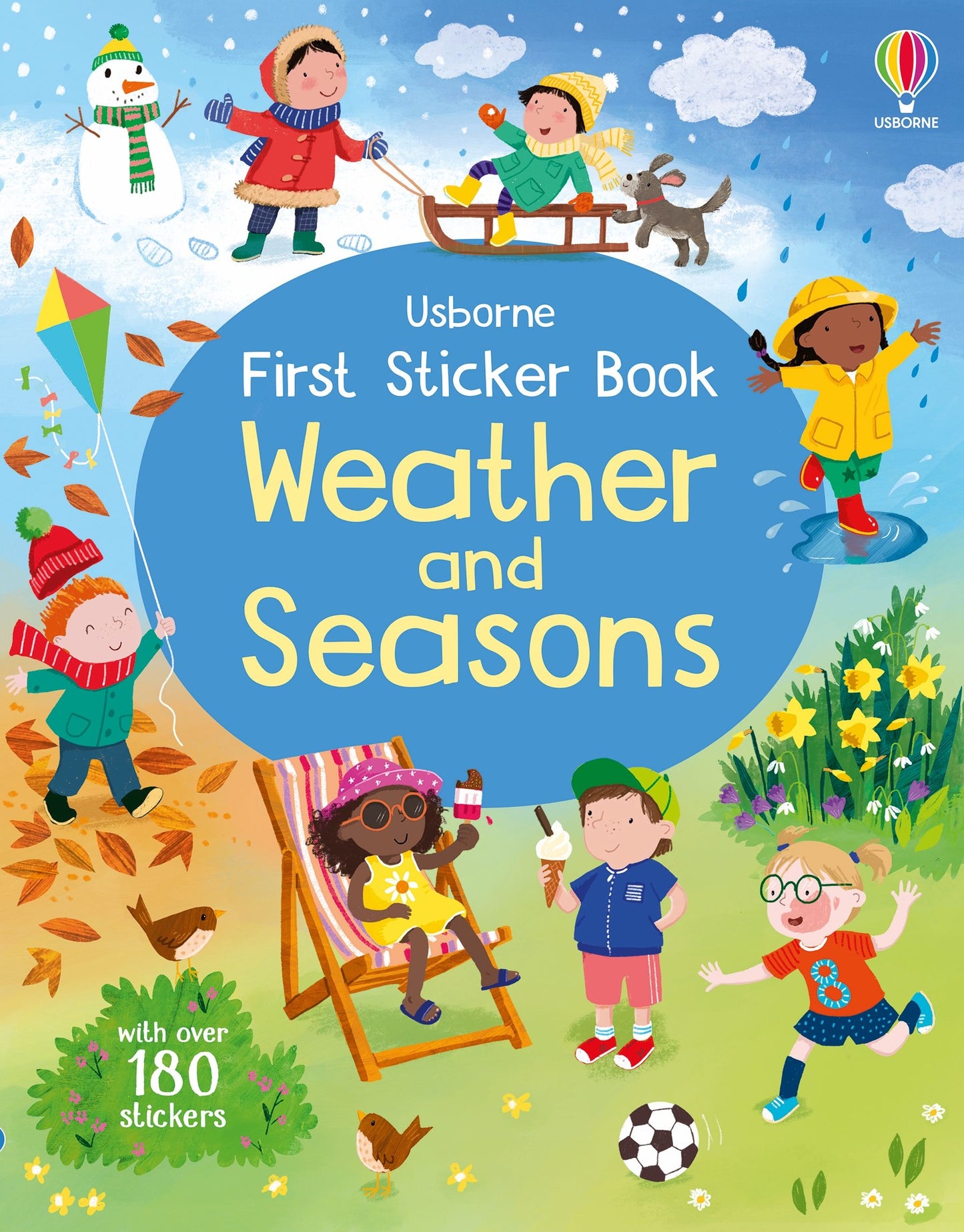 Carte stickere - First Sticker Book Weather and Seasons, Usborne