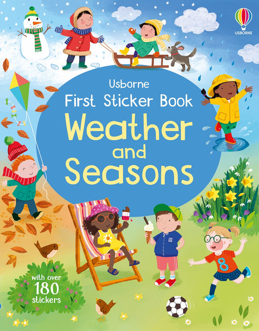 Carte stickere - First Sticker Book Weather and Seasons, Usborne