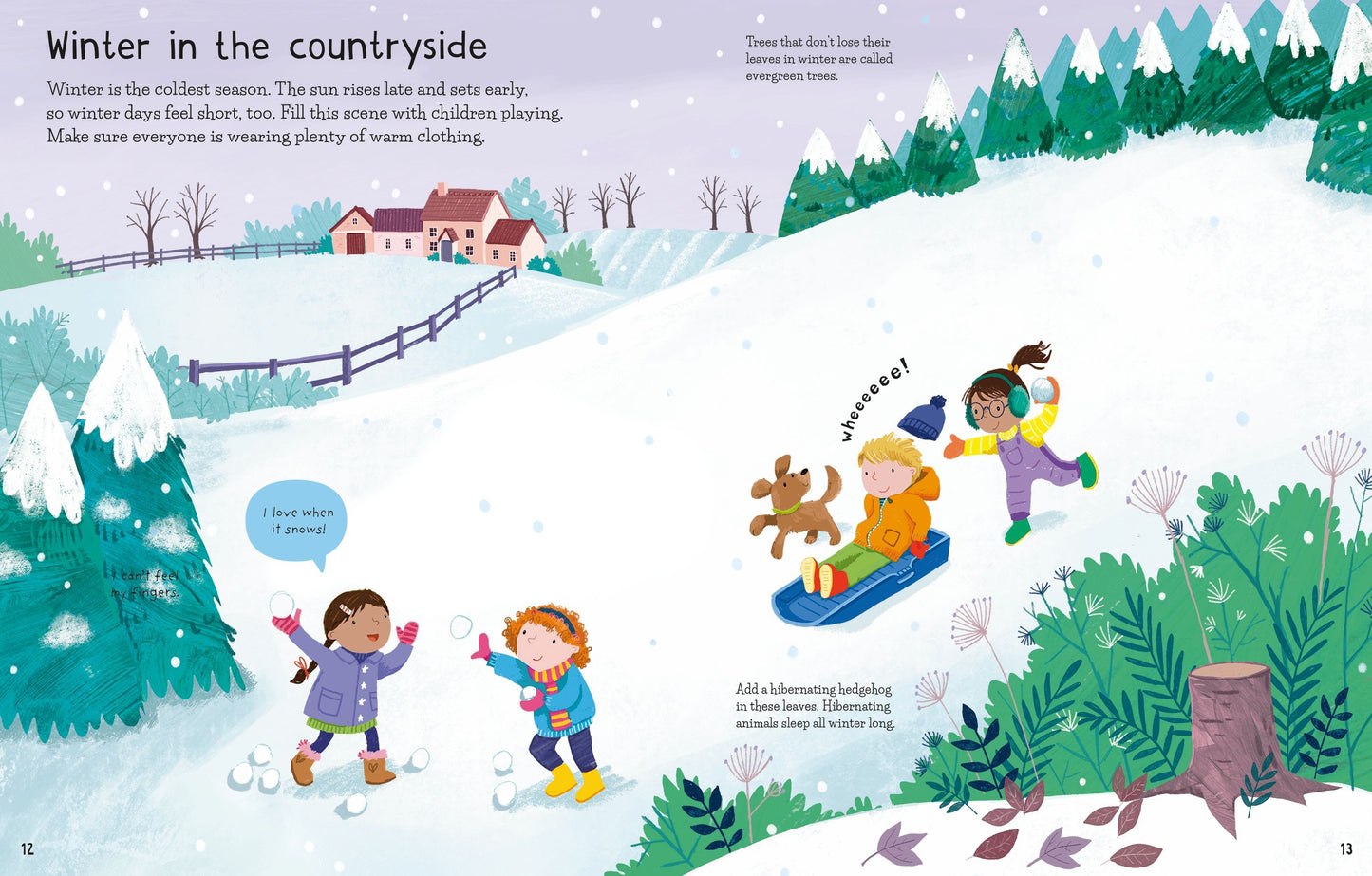 Carte stickere - First Sticker Book Weather and Seasons, Usborne