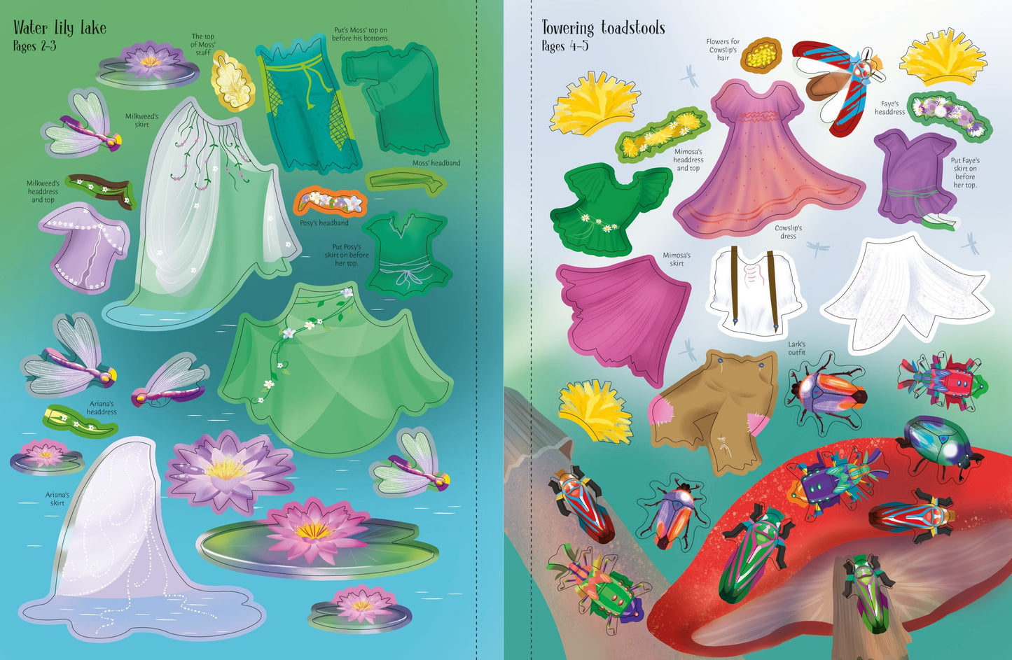 Carte stickere - Sticker Dolly Dressing Magical Kingdom, Usborne