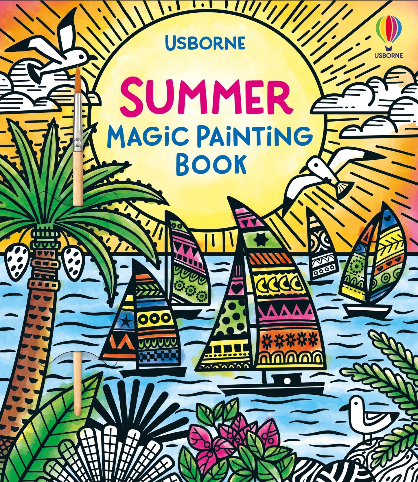 Carte pictura cu apa - Summer Magic Painting Book, Usborne