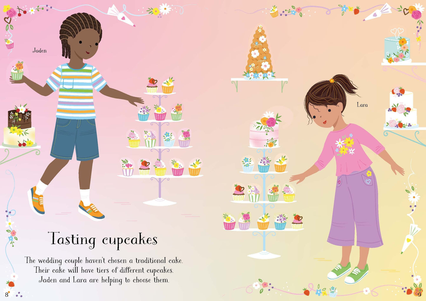 Carte stickere - Little Sticker Dolly Dressing Bridesmaids, Usborne