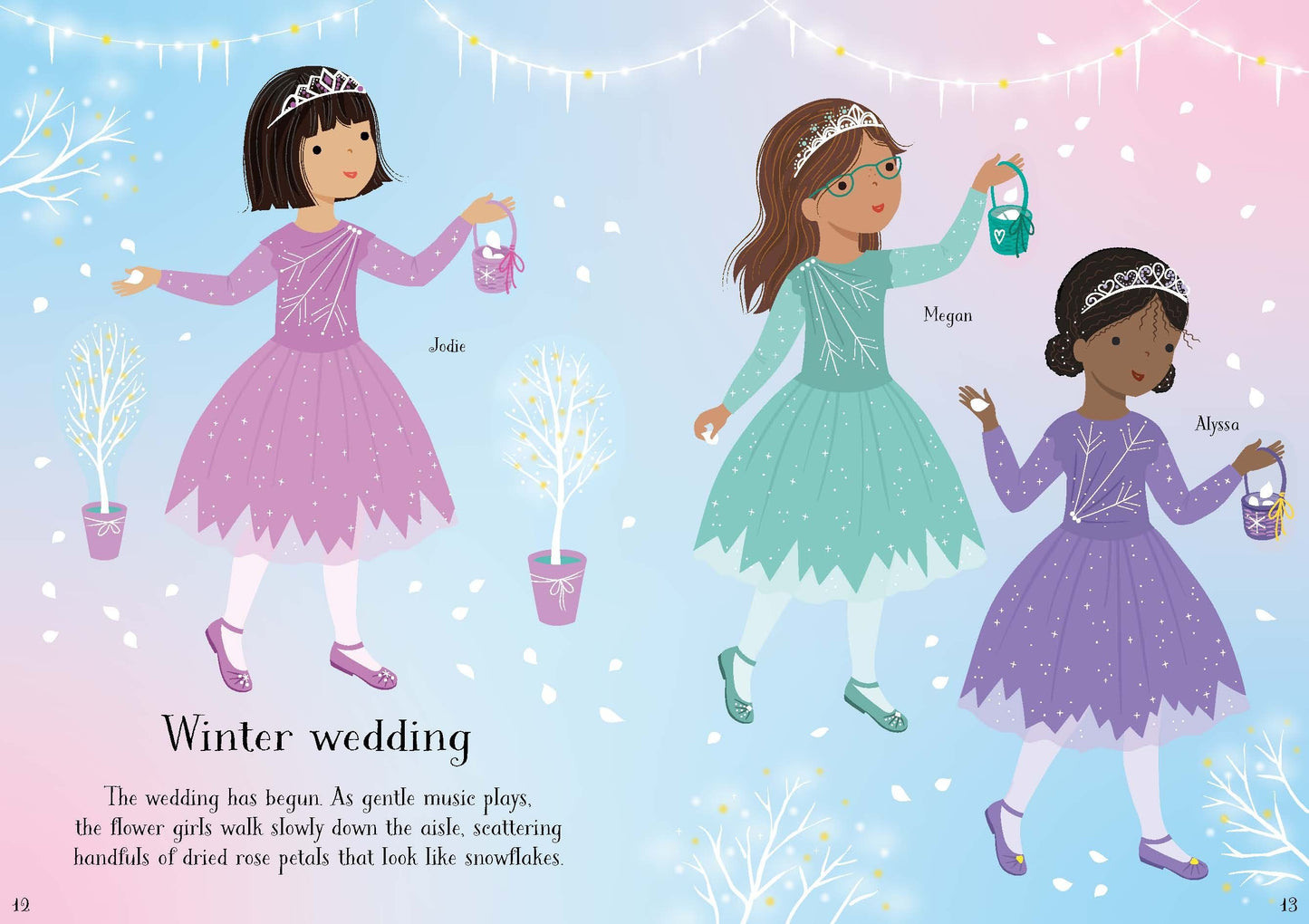 Carte stickere - Little Sticker Dolly Dressing Bridesmaids, Usborne