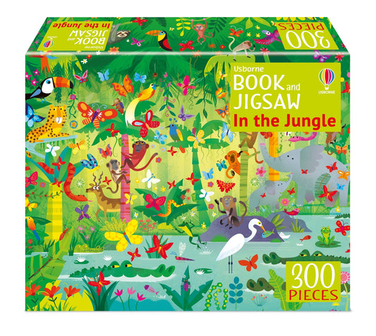 Set puzzle si carte - Usborne Book And Jigsaw In The Jungle, Usborne