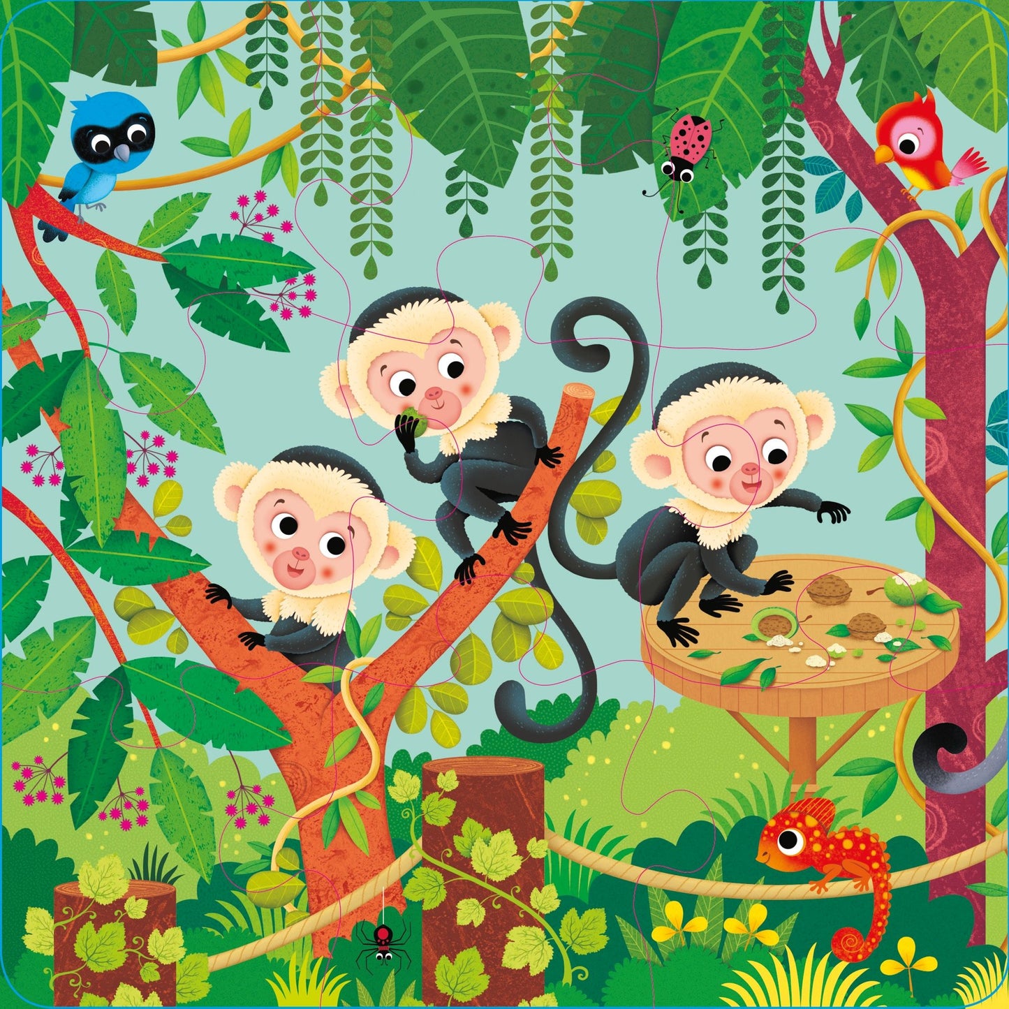 Set puzzle si carte - Usborne Book and 3 Jigsaws: The Zoo, Usborne