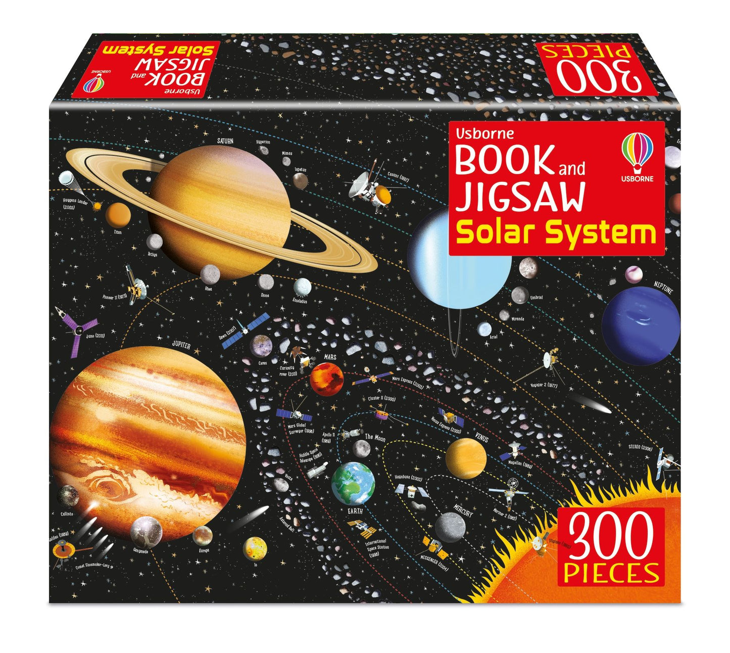 Set puzzle si carte - Book And Jigsaw The Solar System, Usborne
