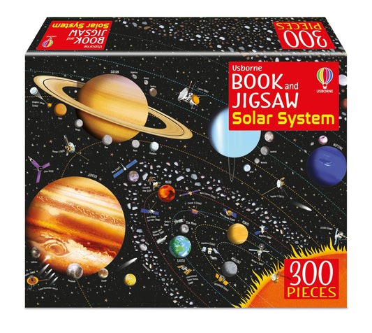 Set puzzle si carte - Book And Jigsaw The Solar System, Usborne