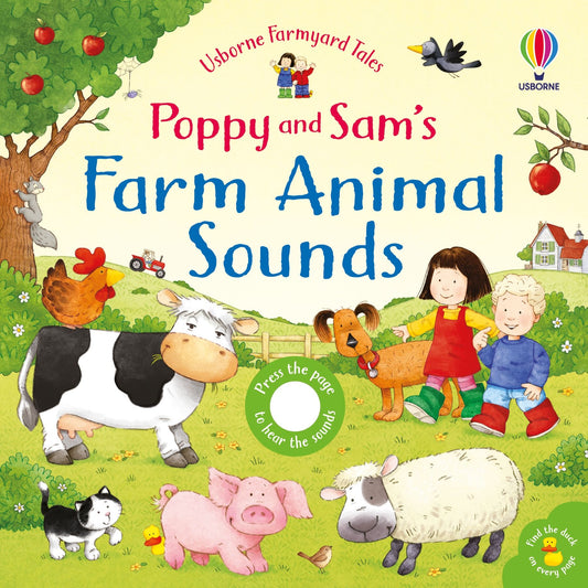 Carte sunete - Poppy and Sam's Farm Animal Sounds, Usborne