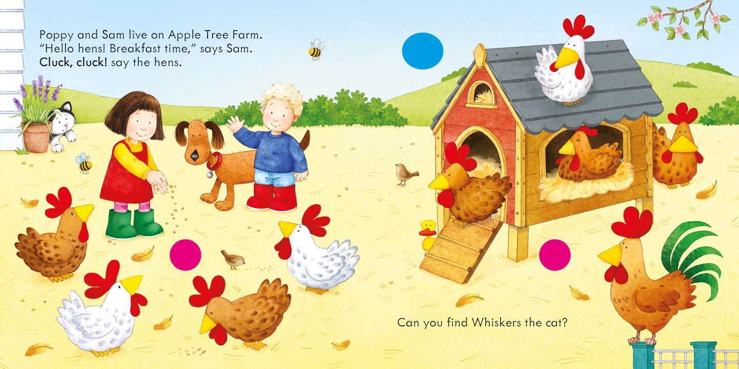 Carte sunete - Poppy and Sam's Farm Animal Sounds, Usborne